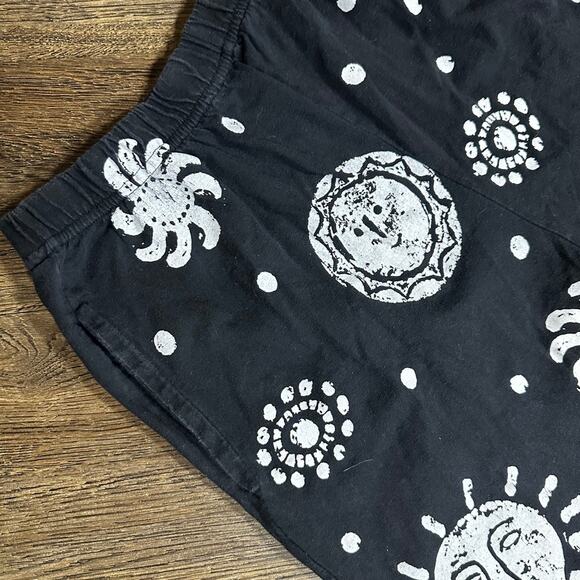 M.MAC Black White Leggings M Petite Suns Silkscreen Boutiqe - Picture 3 of 9